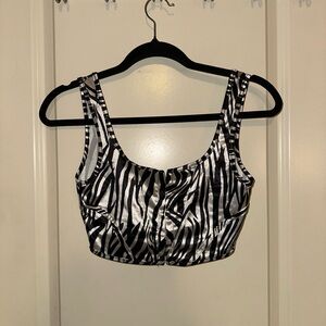Zebra Print Corset Top